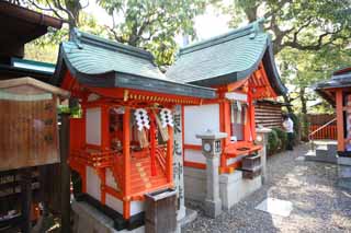 fotografia, material, livra, ajardine, imagine, proveja fotografia,Fushimi-Inari Taisha Santuário carga campo companhia, A visita de Ano novo para um santuário de Xintoísmo, Eu sou pintado em vermelho, Inari, raposa