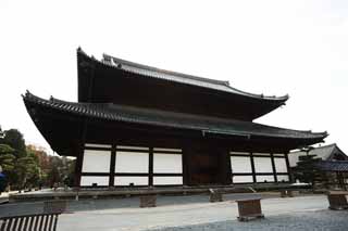 photo, la matière, libre, aménage, décrivez, photo de la réserve,Le Temple Tofuku-ji couloir principal d'un temple bouddhiste, Chaitya, à pignon et toit de l'hipped, appentis, 