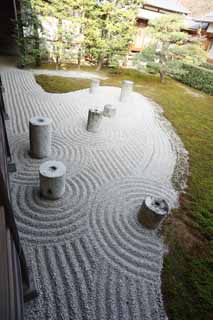 Foto, materiell, befreit, Landschaft, Bild, hat Foto auf Lager,Tofuku-ji Temple Hauptpriester Ostgarten, Chaitya, Der Groß Bär, Der Garten des Groß Bären, trocknen Sie Landschaft japanischen Gartengarten