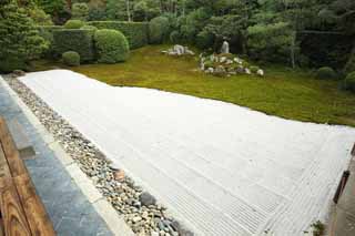 photo, la matière, libre, aménage, décrivez, photo de la réserve,Fundain Sesshu temple, Chaitya, pierre, Japonais jardine, paysage sec jardin de jardin japonais