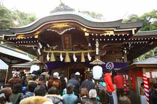 Ôîòî, ìàòåðèàëüíûé, ñâîáîäíûé, ïåéçàæ, ôîòîãðàôèÿ, ôîòî ôîíäà.,Eshima Shrine ñòîðîíà Tsunomiya, Áîëåå íèçêèé shrine, Shinto shrine, , Ozunu Enno