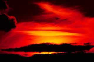 foto,tela,gratis,paisaje,fotografía,idea,Los nubes de puesta de sol, Fantasía, Rojo, Nube, De noche