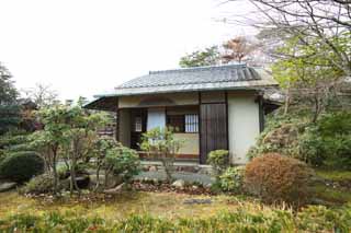 Foto, materiell, befreit, Landschaft, Bild, hat Foto auf Lager,Meiji-mura Village Museum Tee-Zeremonienzimmer, das Bauen vom Meiji, Teezeremonie, Japanisch-Stilgebäude, Kulturelles Erbe