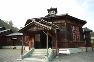 foto,tela,gratis,paisaje,fotografía,idea,El carcelero puesto del centro de la prisión de Kanazawa del museo de pueblo de Meiji - mura / una celda, Construcción del Meiji, La occidentalización, Edificio historia de vaqueros -style, Herencia cultural