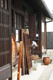 Foto, materiell, befreit, Landschaft, Bild, hat Foto auf Lager,Kurashiki Volkshandarbeit Geschäft, Sieb, Traditionsarchitektur, Tafel, Chigusa