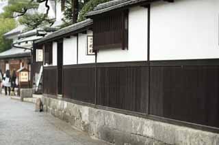 Foto, materiell, befreit, Landschaft, Bild, hat Foto auf Lager,Kurashiki Kurashiki-Fluss, Traditionelle Kultur, Traditionsarchitektur, Japanische Kultur, Die Geschichte