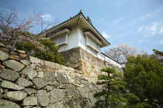 foto,tela,gratis,paisaje,fotografía,idea,Remo de castillo de Okayama - jo, Castillo, Un remo, Castillo de Crow, 