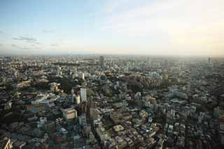 foto,tela,gratis,paisaje,fotografía,idea,Tokio entero opinión, El horizonte, Edificio alto, Llanuras de Kanto, La área del centro de la ciudad