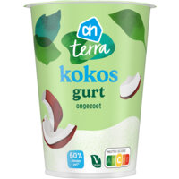 Een afbeelding van AH Terra Kokos gurt ongezoet minder vet