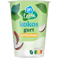 Een afbeelding van AH Terra Plantaardige kokos gurt vanillesmaak