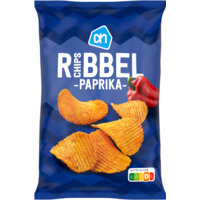 Een afbeelding van AH Ribbelchips paprika