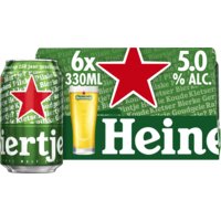 Een afbeelding van Heineken Premium pilsener 6-pack