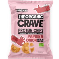 Een afbeelding van The Organic Crave Paprika & onion protein chips