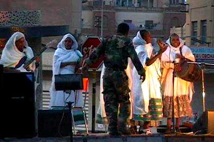 Performances of various military bands - Harnet Avenue Asmara.