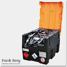 mobile IBC fuel storage tank, gasoline tank, mobile, plastic fuel tank, fuel tote, gasoline tank