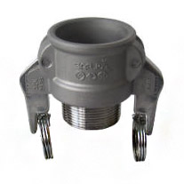 saflok coupling, safety coupling, camlock, locking levers, coupler,  Type B, male thread