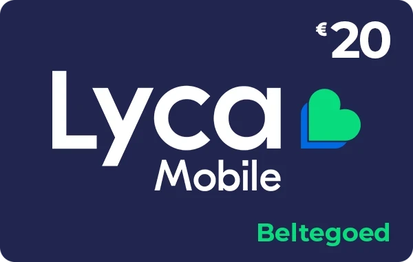 Lyca Mobile beltegoed 20 euro = 40 euro