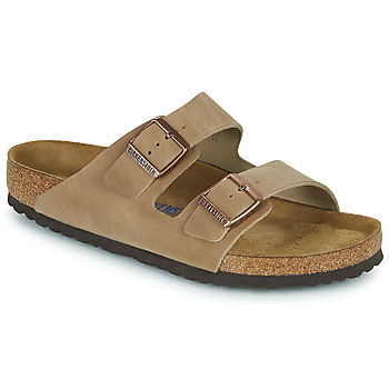 Schoenen Leren slippers Birkenstock ARIZONA SFB Bruin