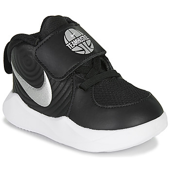 Schoenen Jongens Basketbal Nike TEAM HUSTLE D 9 TD Zwart / Zilver