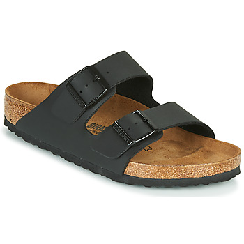 Schoenen Leren slippers Birkenstock ARIZONA LARGE FIT Zwart