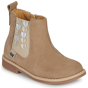 Schoenen Meisjes Laarzen Citrouille et Compagnie EELIA Beige