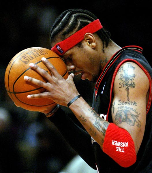 Here are some Allen Iverson tattoos pictures! I hope you will enjoy them!