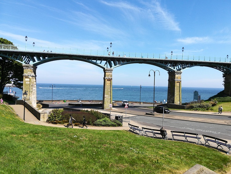 The Spa Bridge, Scarborough walked by Anne Bronte in 1849