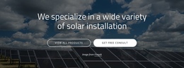 Solar Panel Installation Website Builder Software