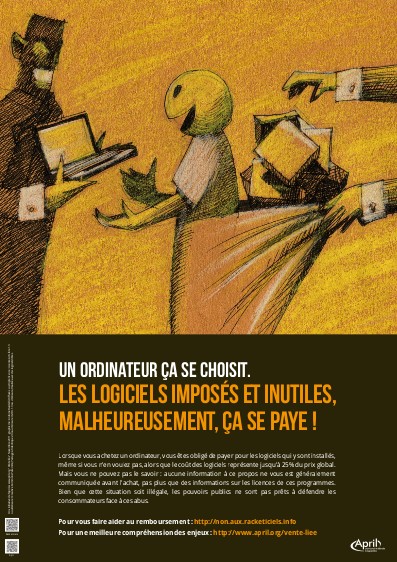 Affiche contre la vente liée