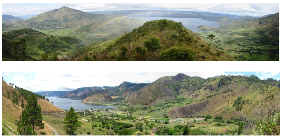 Panorama-bentangalam-ujung-selatan-Danau-Toba