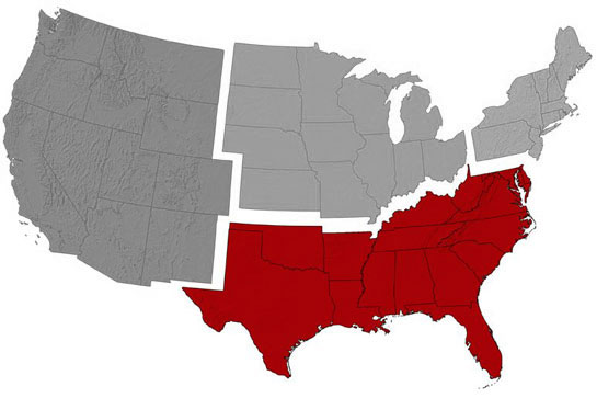 Us Map South