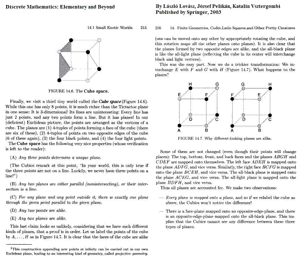 The Eightfold Cube, Hungarian version, Laszlo Lovasz et al.