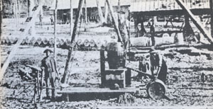 Picture of Tripod Rig Used In Oil Springs Field