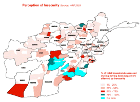 Afghanistan Insecurity Map 2003