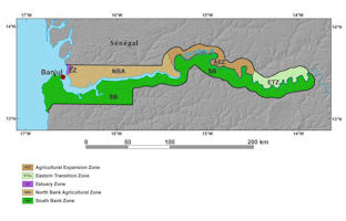 The Gambia Map