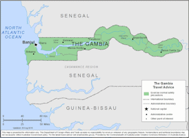 The Gambia Map