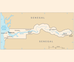 The Gambia Map