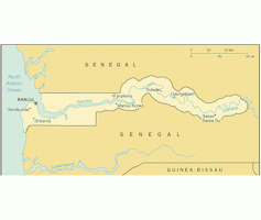 The Gambia Map