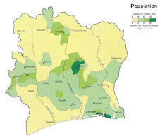 Ivory Coast Map