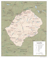 Lesotho Map