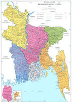 Bangladesh Administration Map 1995