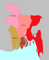 Bangladesh Map - Divisions