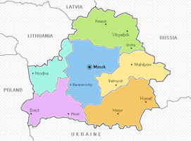 Belarus Map - Regions