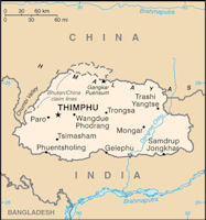 Bhutan Map