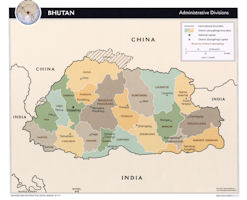 Bhutan Map