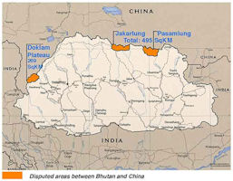 Bhutan Map