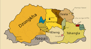 Bhutan Map