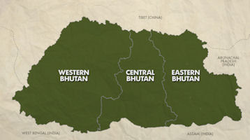 Bhutan Map