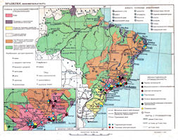 Brazil Map - economy 1959