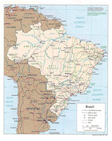 Brazil Map - Political